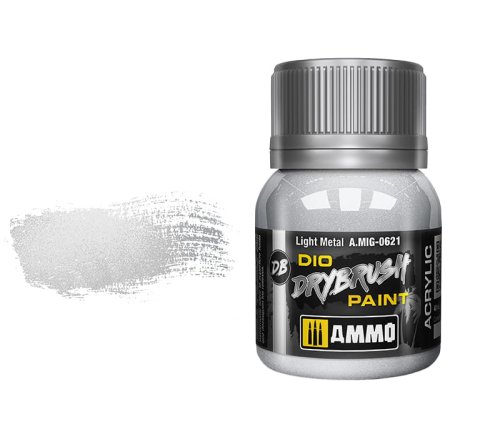 Go to product AMMO MIG 0621 - Dio Drybrush Light Metal 40 ml.