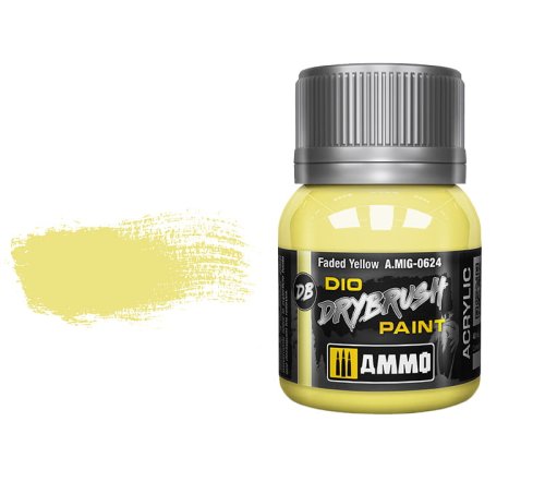 Go to product AMMO MIG 0624 - Dio Drybrush Faded Yellow 40 ml.