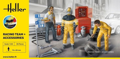 Go to product Heller 58750 - 1:24 Racing Team + Accessories - model set