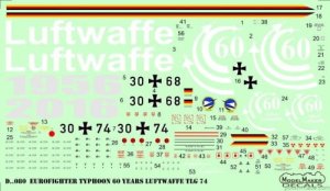 Modelmaker D72080 - 1:72 Eurofighter Typhoon 60 Years Luftwaffe TLG 74