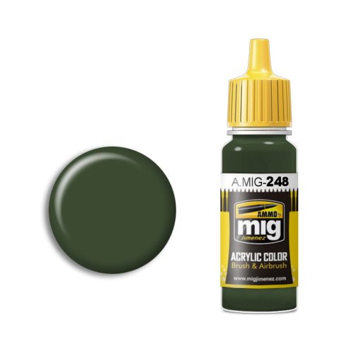 Go to product AMMO MIG 248 - RLM 80 Olivgrun - acrylic paint 17ml