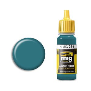 AMMO MIG 251 - Russian Blue AMT-7 - acrylic paint, 17ml bottle