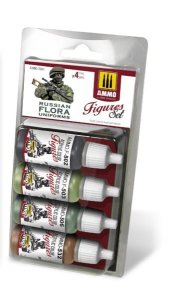 AMMO MIG 7031 - Russian Flora Uniforms - Figures Set 4 x 17 ml