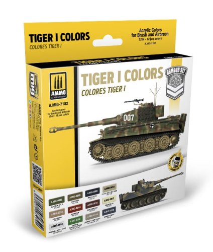 Go to product AMMO MIG 7182 - Tiger I Colors Set 12 x 17 ml