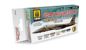 AMMO MIG 7234 - USAF Aggressors Desert & Artic Colors - Air Set 6 x 17 ml