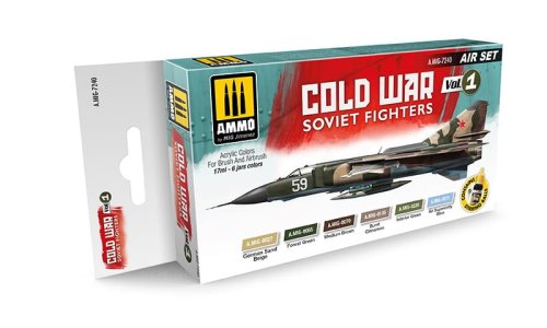 Go to product AMMO MIG 7240 - Paint set for painting Cold War Vol 1 Soviet Fighters