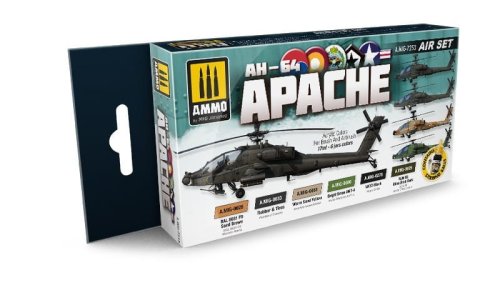 Go to product Ammo Mig 7253 - Zestaw farb AH-64 Apache