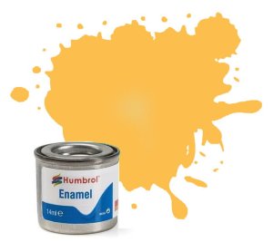 HUMBROL 024 - Enamel paint matt Trainer Yellow 14 ml