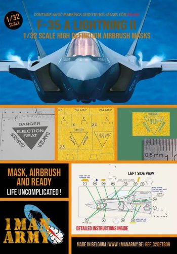Go to product 1 Man Army 32DET809 - 1:32 F-35 A Lightning II - Italeri