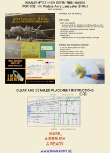 1 Man Army 32DET020 - 1:32 Avro Lancaster B Mk I - HK Models