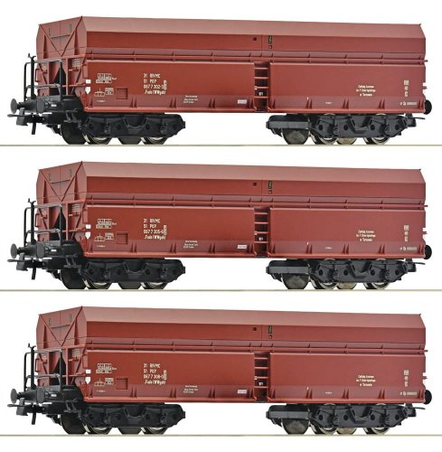 Go to product Roco 6600044 H0 - Set of 3 self-unloading wagons Fals PKP