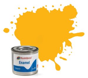 HUMBROL 154 - Enamel paint matt Insignia Yellow 14 ml