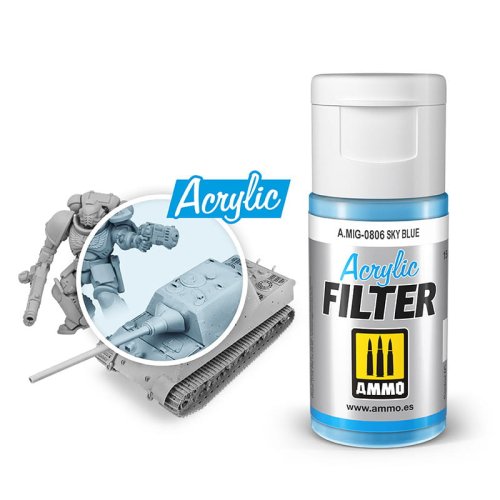 Go to product AMMO MIG 0806 - Acrylic filter: Sky Blue