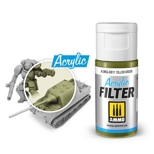 Go to product AMMO MIG 0811 - Acrylic filter: Yellow Green