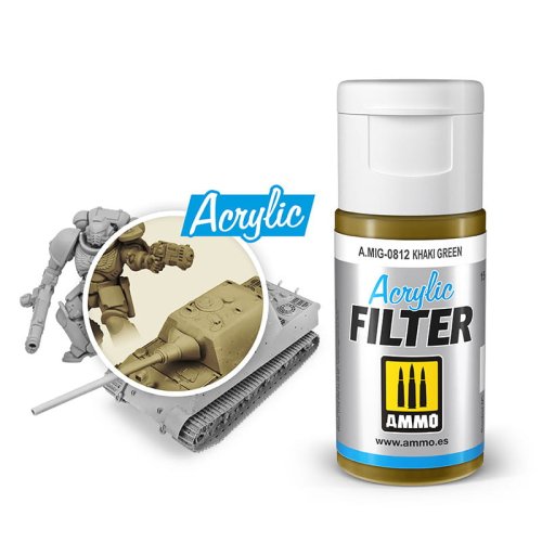 Go to product AMMO MIG 0812 - Acrylic filter: Khaki Green