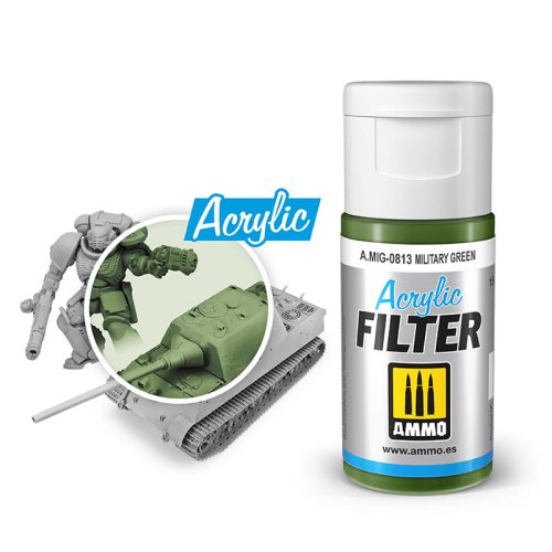 Go to product AMMO MIG 0813 - Acrylic filter: Military Green