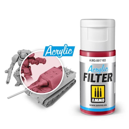 Go to product AMMO MIG 0817 - Acrylic filter: Red