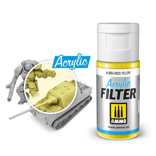 Go to product AMMO MIG 0825 - Acrylic filter: Yellow