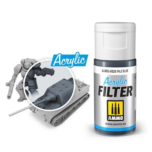 Go to product AMMO MIG 0829 - Acrylic filter: Pale Blue