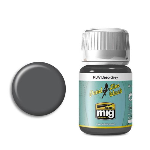 Go to product AMMO MIG 1602 - Panel Line Wash - Deep Grey