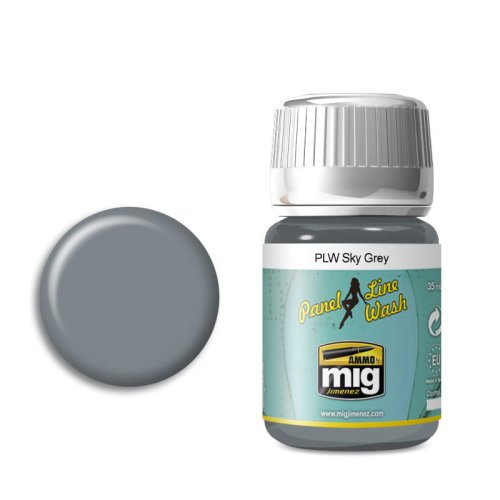 Go to product AMMO MIG 1607 - Panel Line Wash - Sky Grey