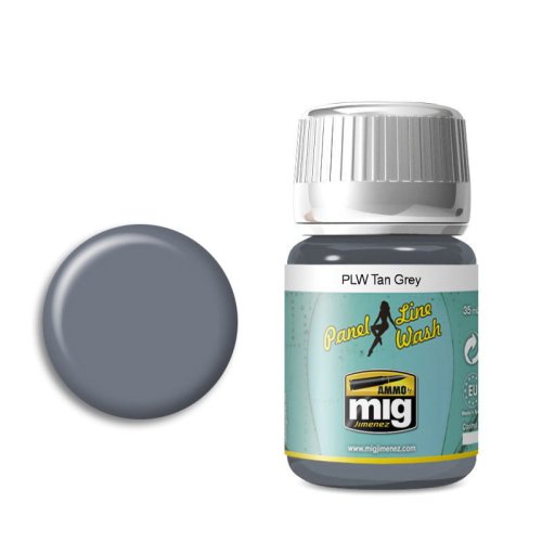 Go to product AMMO MIG 1610 - Panel Line Wash - Tan Grey
