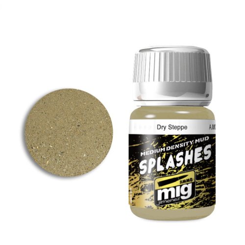 Go to product AMMO MIG 1751 - Medium Density Mud Splashes - Dry Steppe