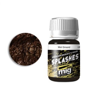 AMMO MIG 1755 - Medium Density Mud Splashes - Wet Ground