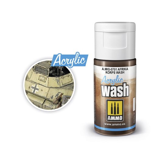 Go to product AMMO MIG 0701 - Africa Korps - wash akrylowy 15 ml