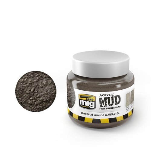 Go to product AMMO MIG 2104 - Acrylic Mud - Dark Mud Ground 250 ml