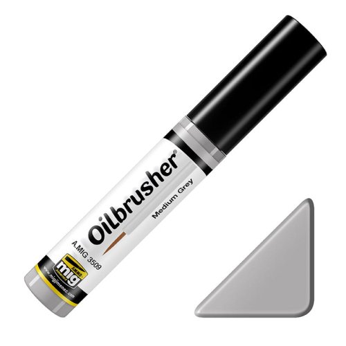 Go to product AMMO MIG 3509 - Oilbrusher - Medium Grey