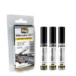 AMMO MIG 7508 - Oilbrusher Set - Bare Metal Colors Set