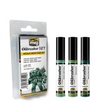 AMMO MIG 7509 - Oilbrusher Set - Mechas Green Tones Set