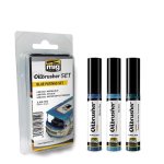 AMMO MIG 7510 - Oilbrusher Set - Blue Patinas Set