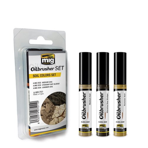 Go to product AMMO MIG 7511 - Oilbrusher Set - Soil Colors Set