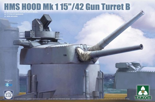 Go to product Takom 5020 - 1:72 HMS Hood Mk1 15"/42 Gun Turret B