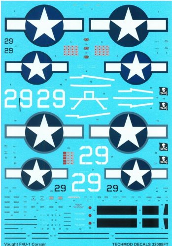 Go to product TECHMOD 32008 - 1:32 Vought F4U-1A Corsair