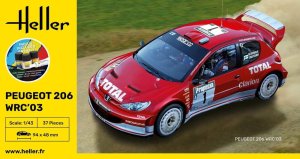 Heller 56113 - 1:43 Peugeot 206 WRC '03 model set