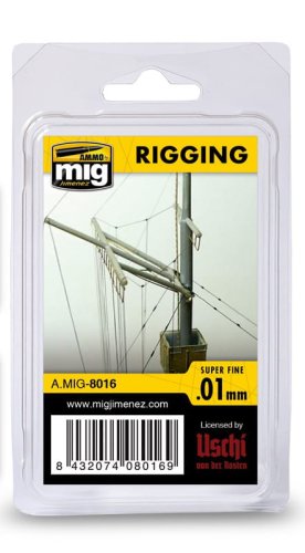 Go to product AMMO MIG 8016 - Rigging - Super Fine 0.01 mm