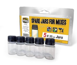 AMMO MIG 8033 - Spare Jars For Mixes 5 x 35 ml
