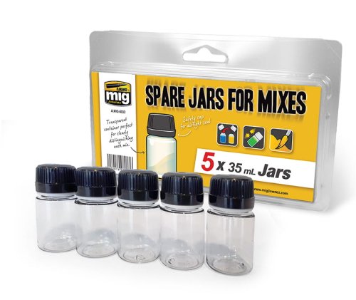 Go to product AMMO MIG 8033 - Spare Jars For Mixes 5 x 35 ml