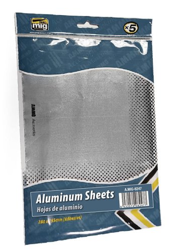 Go to product Ammo Mig 8247 - Self adhesive Aluminium foil sheets