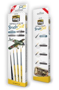 AMMO MIG 7603 - Chipping & Detailing Brush Set