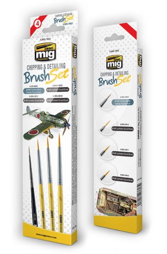 Go to product AMMO MIG 7603 - Chipping & Detailing Brush Set