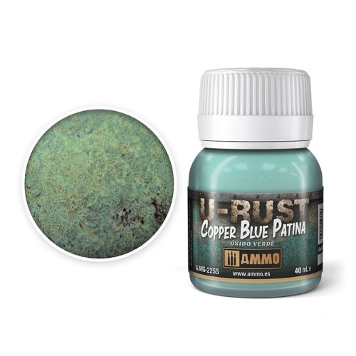 Go to product Ammo Mig 2255 - U-Rust - Copper Blue Patina 40 ml