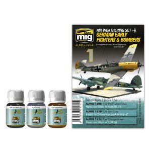 AMMO MIG 7414 - German Early Fighters & Bombers - Air Weathering Set