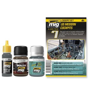 AMMO MIG 7436 - US Modern Cockpits Set