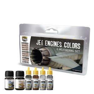 AMMO MIG 7445 - Jet Engines Colors & Weathering Set