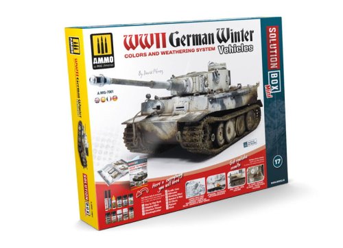 Go to product Ammo Mig 7901 - Zestaw chemii How to paint WWII German winter vehicles Solution Box Mini