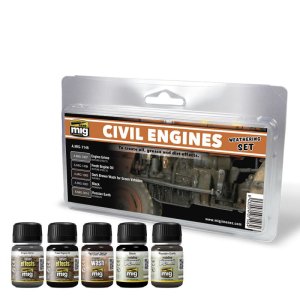 AMMO MIG 7146 - Civil Engines Weathering Set
